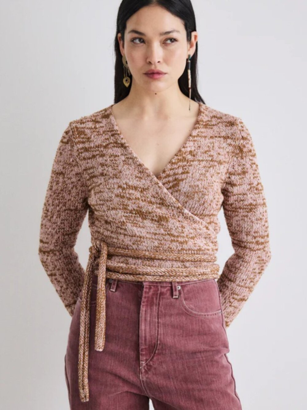 BNWT Misha & Puff Rehearsal Wrap, parfait/resin marl, cotton, L/XL